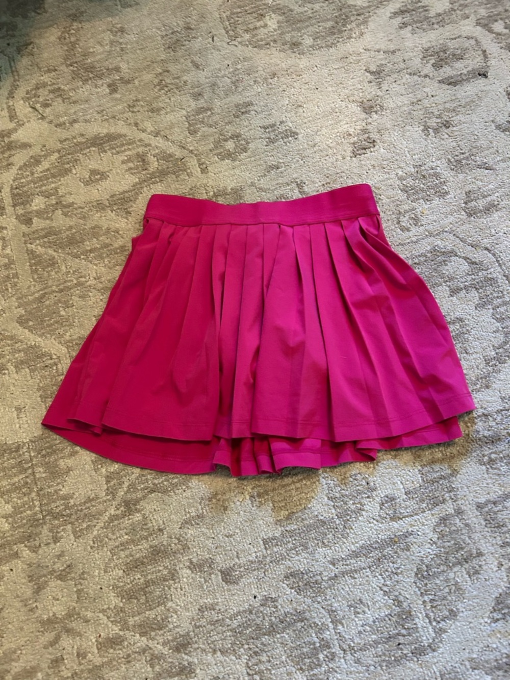 Athleta Girl Hot Pink Pleated Skirt